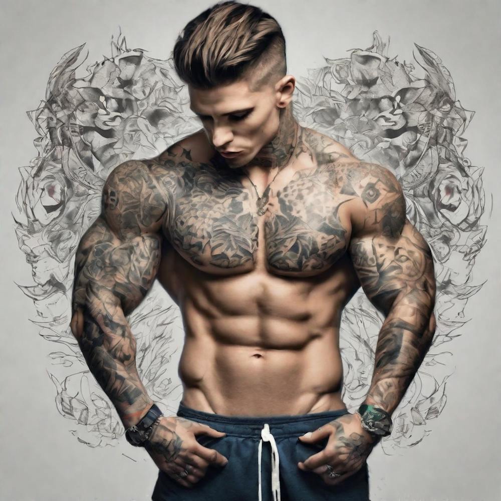 Tattooed Bodybuilder