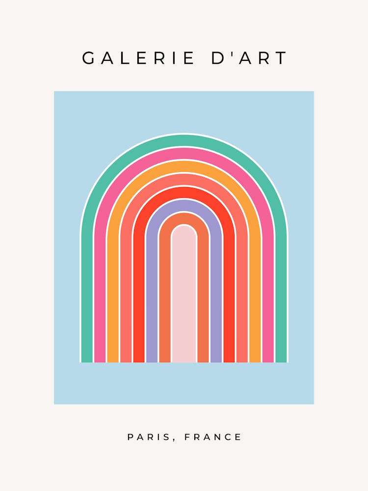 Vintage Colorful Rainbow