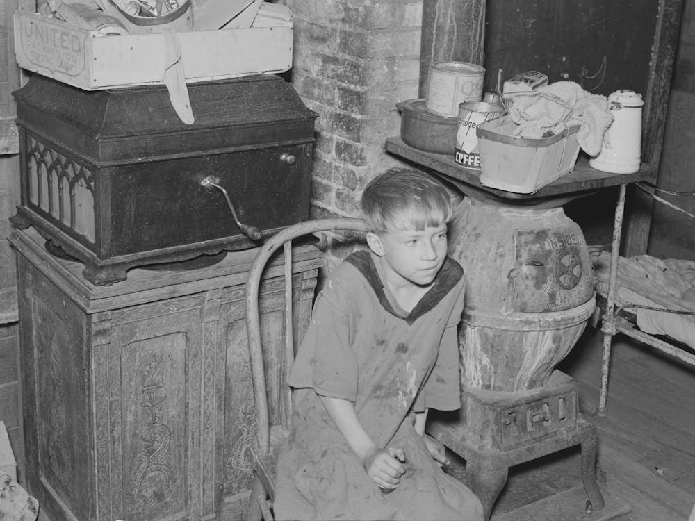Child Of Floyd Peaches, Farmer Near Williston, North Dakota By Russell Lee