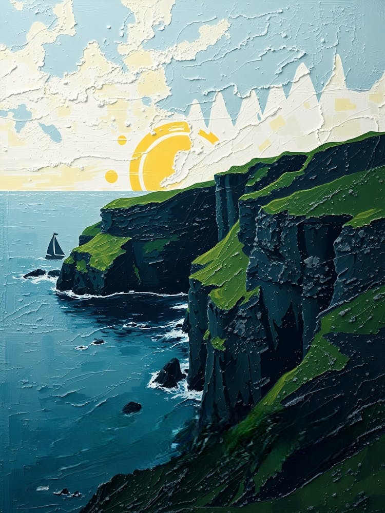 Sunset At Cliffs Of Moher