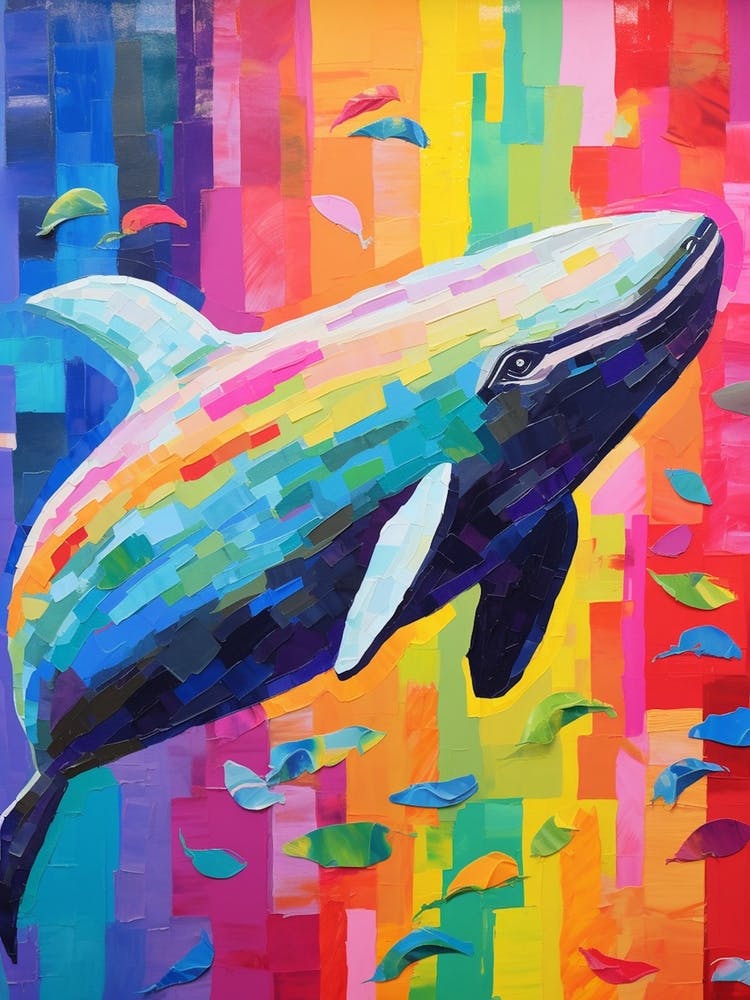 Colour Burst Whale 2