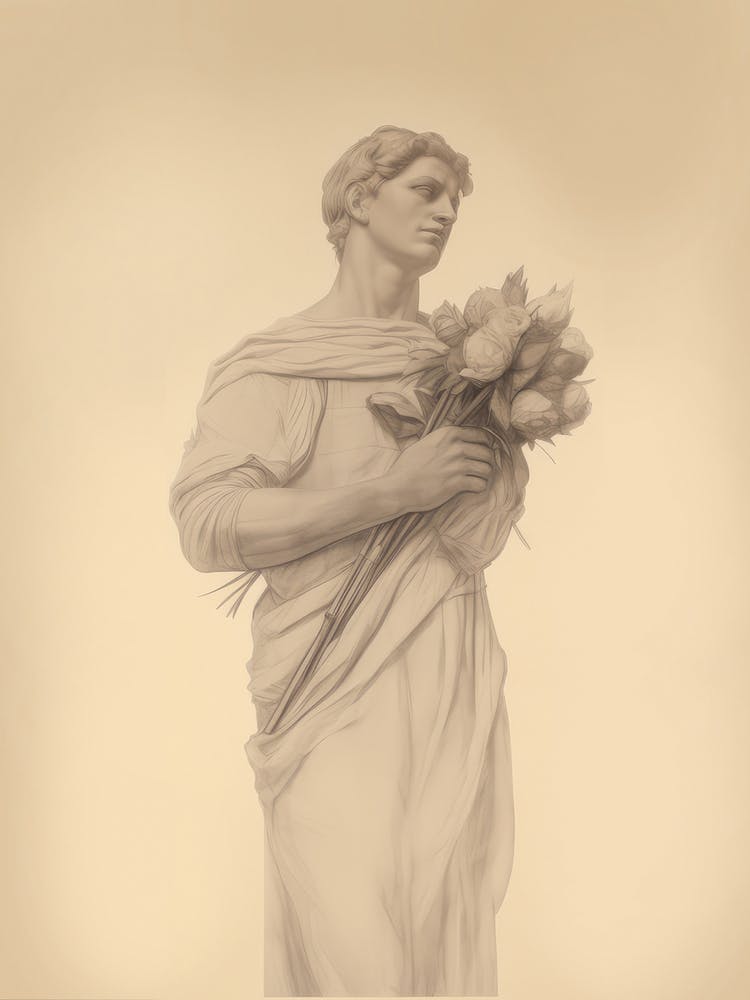 Vintage Greek Statue Study