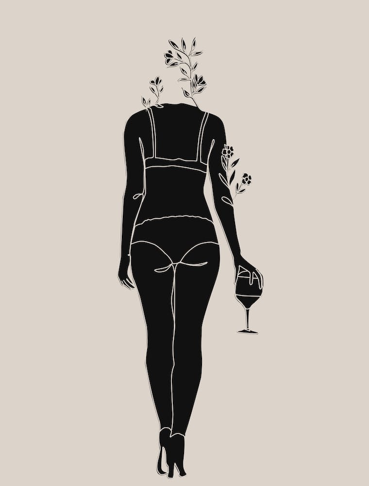 Woman Holding Wine Glass