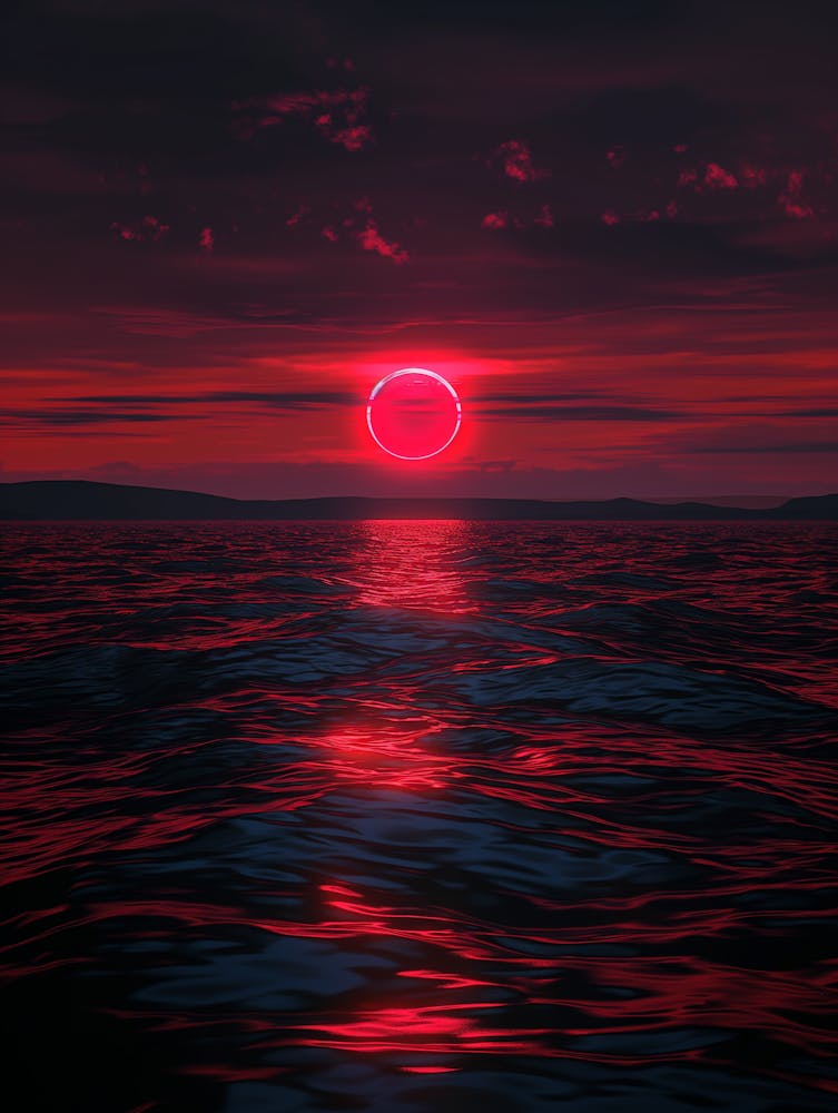 Sunset Over The Ocean 3