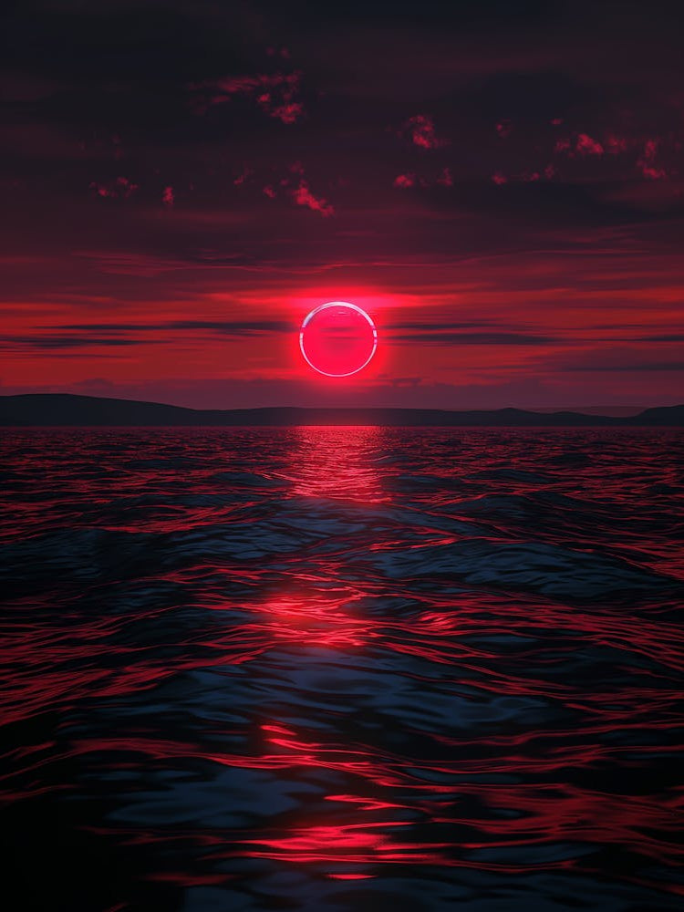 Sunset Over The Ocean 3