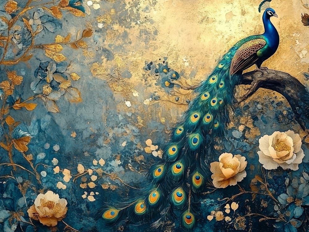 Exquisite Vintage Artistic Background with Abstract Illustrations