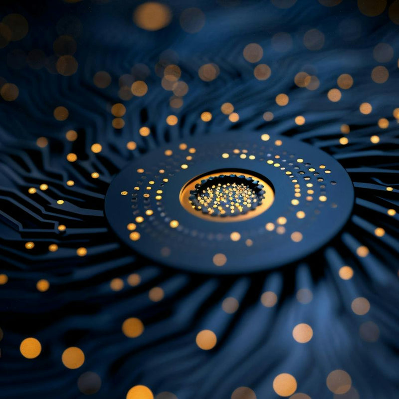 Abstract Image Of A Computer Chip