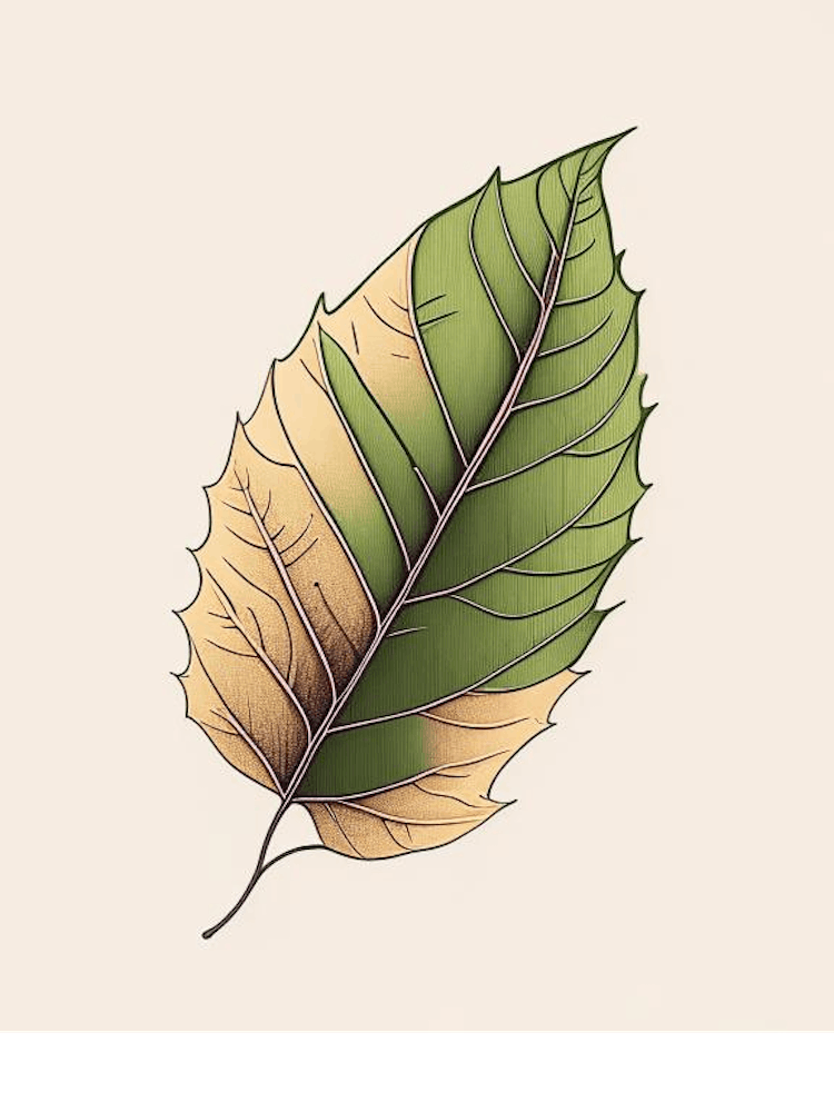 Feuille de Frêne Tons Chauds 3