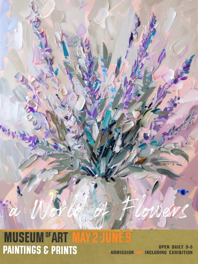 A World Of Flowers, Van Gogh Exhibition Lavender 1