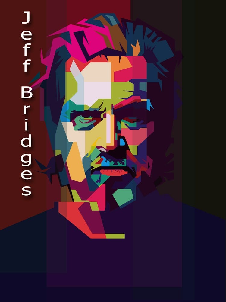 Jeff Bridges Hollywood Actror Pop Art Wpap