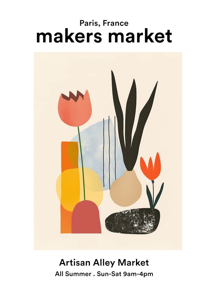 Paris, France Artisan Alley Market