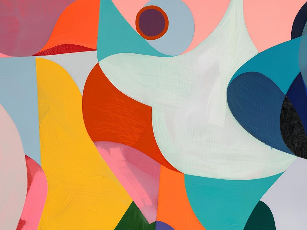 Abstract Painting Colors of Mallorca