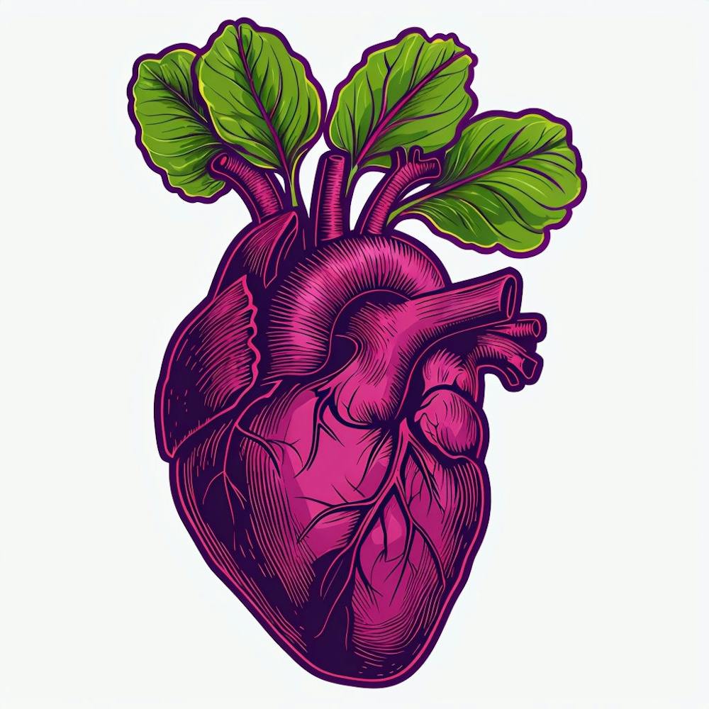 Vintage Woodcut Style Illustration Of Anatomically Detailed Heart