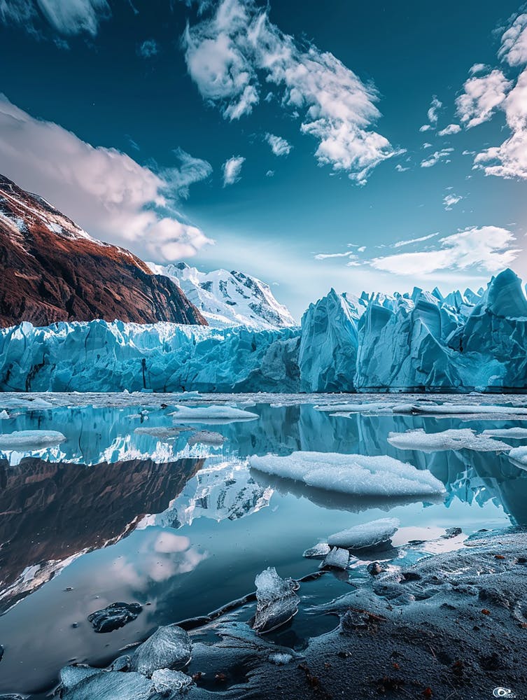 Icebergs In The Water