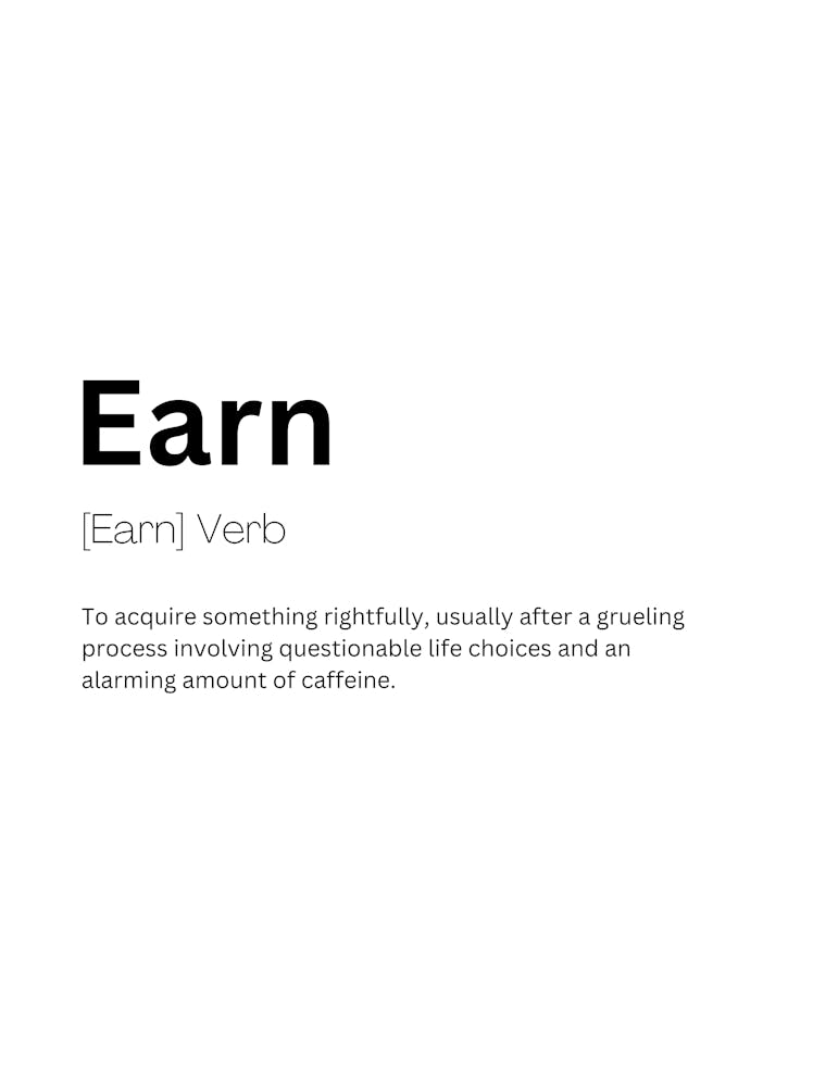 Earn Definition Meaning