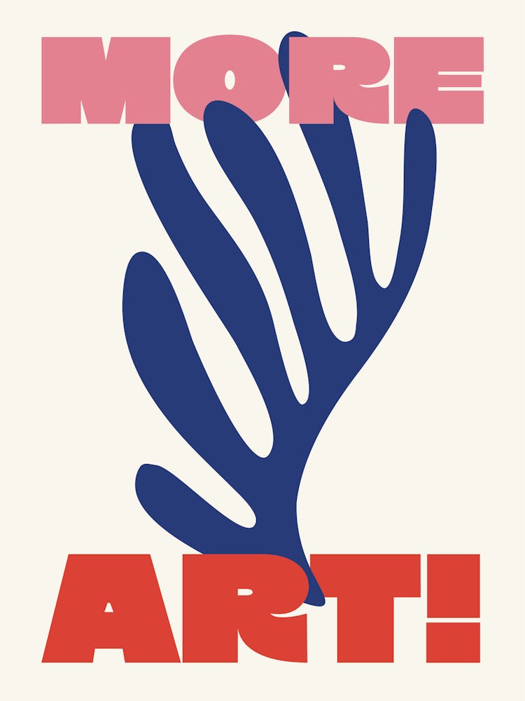 More Art Matisse - Navy And Red