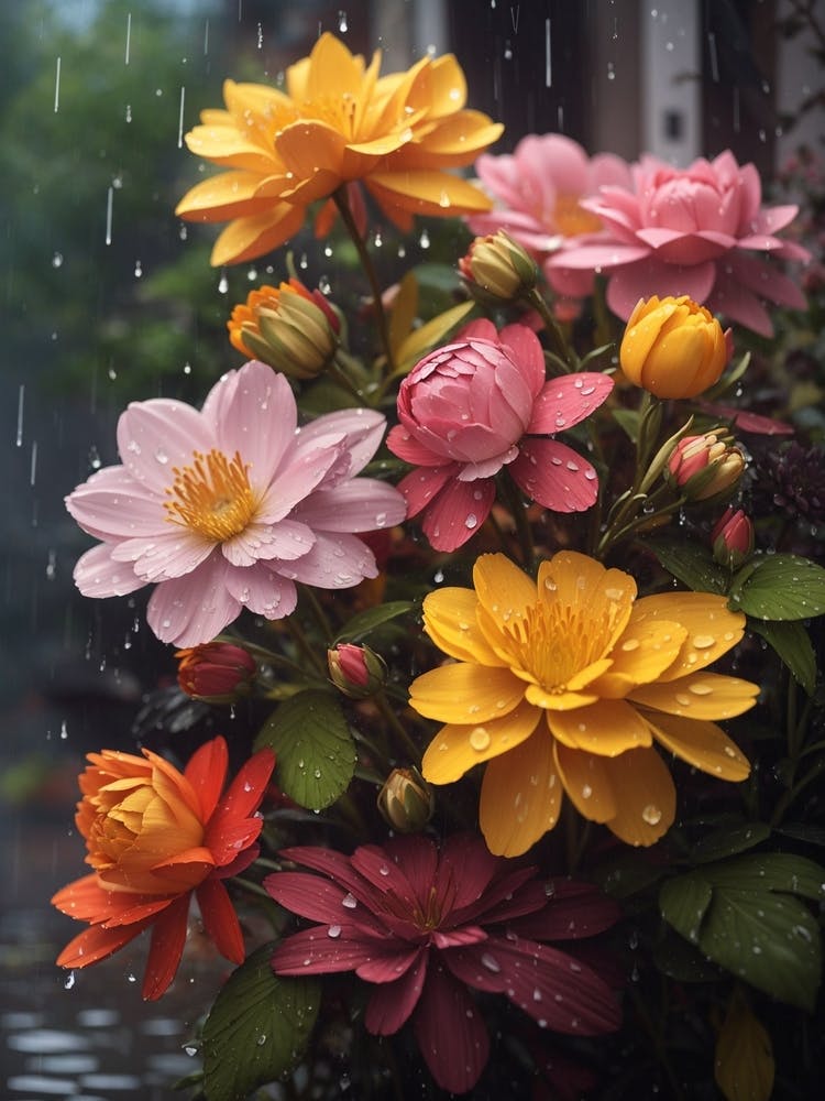 Flowers In The Rain