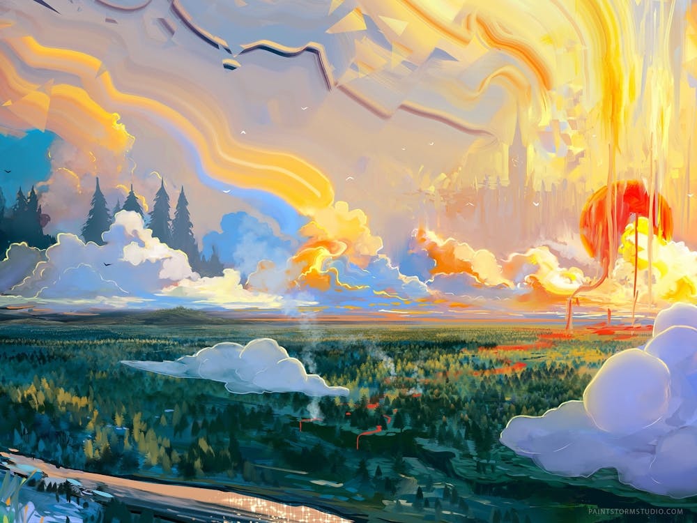 Abstract Landscape Painting