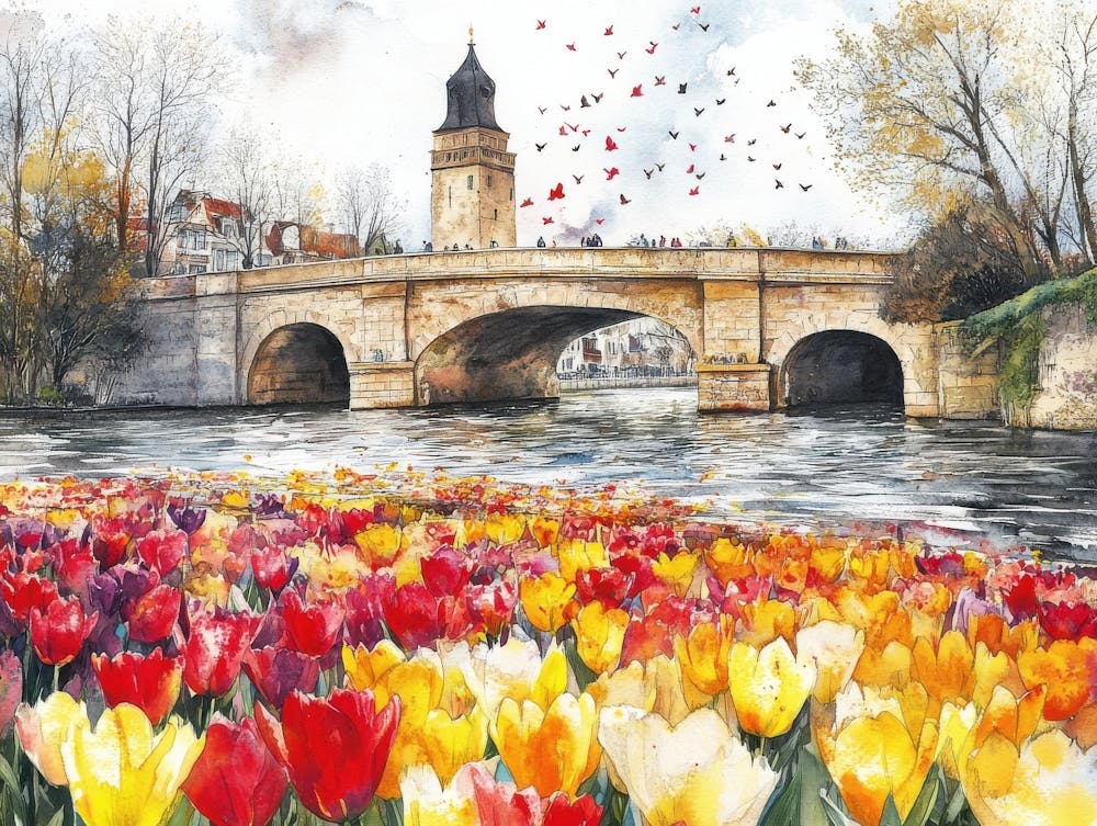 Tulips In Bloom