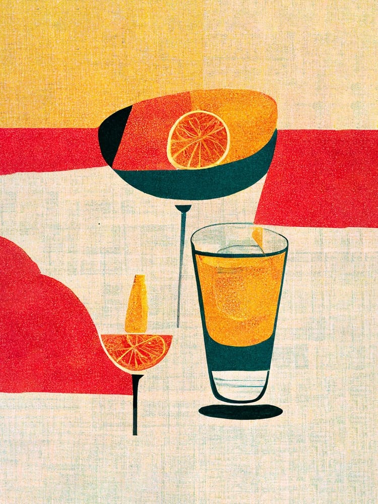 Cocktail 70s Abstract