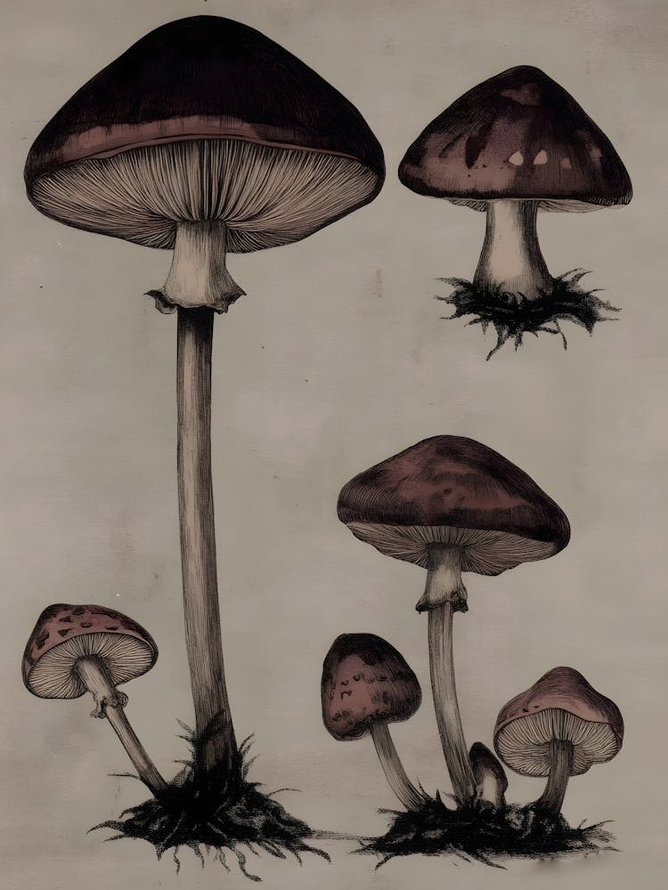 Mushroom Drawing