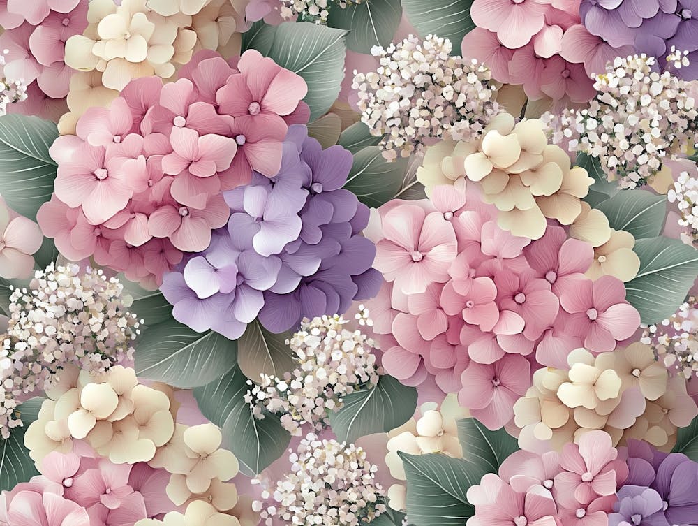 Luxus-Kunst, Blumenhintergrund, Nahtloses Muster