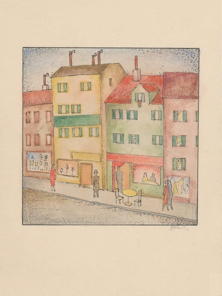 A Street With A Pastry Shop, Mikuláš Galanda
