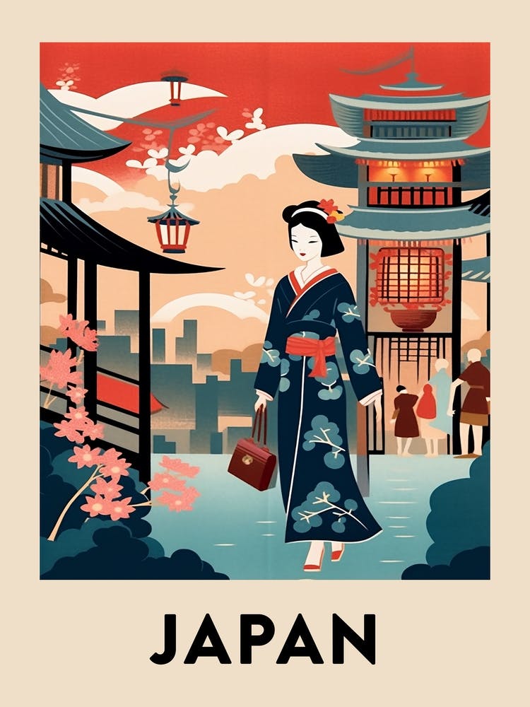 Vintage Travel Poster Japan 5