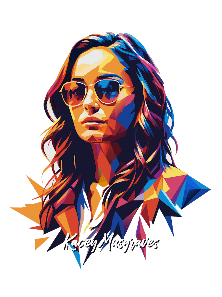 Kacey Musgraves 02 Porträt Musik-Ikone Stil WPAP Pop Art