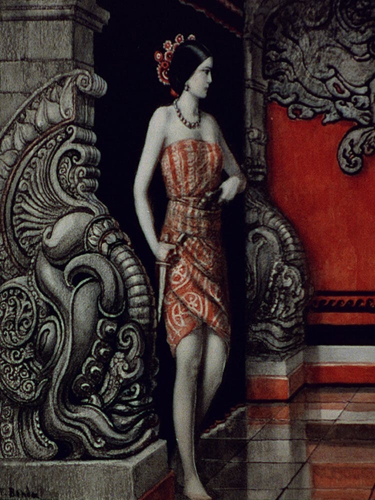 As She Came Forward, One Hand On A Pistol, The Other On Her Dagger (1924) By Wladyslaw Theodore Benda