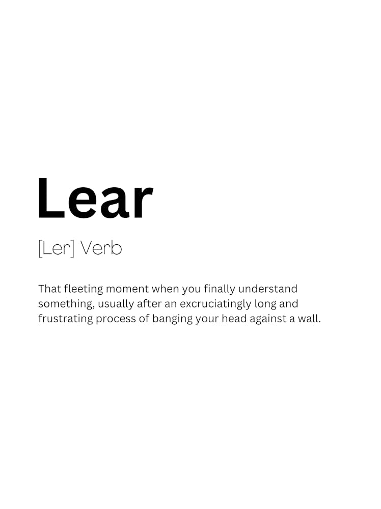 Lear Definition Meaning