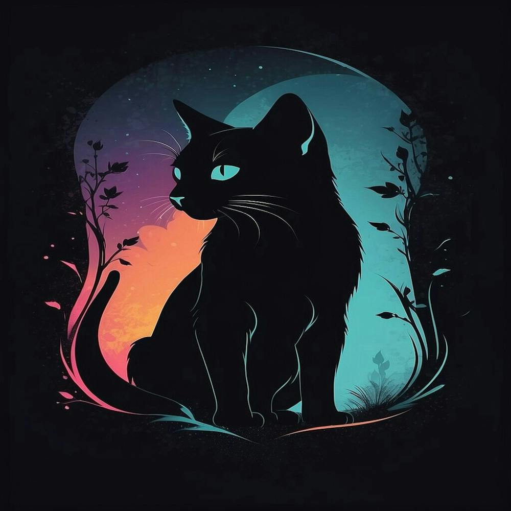 Cat In The Moonlight