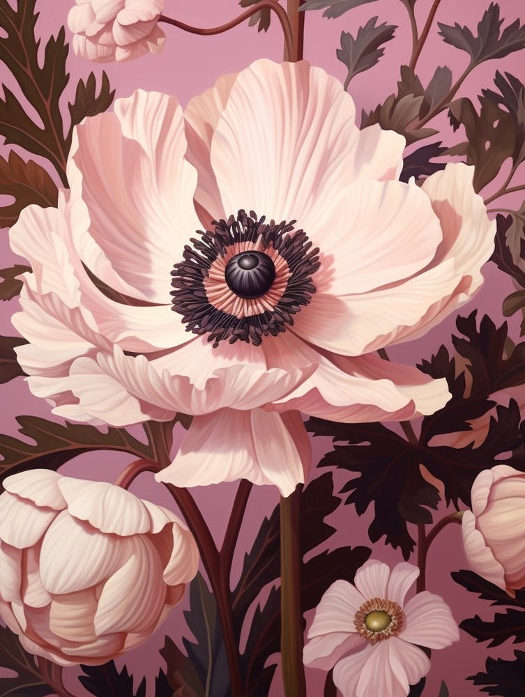 Floral Illustration Anemone 2