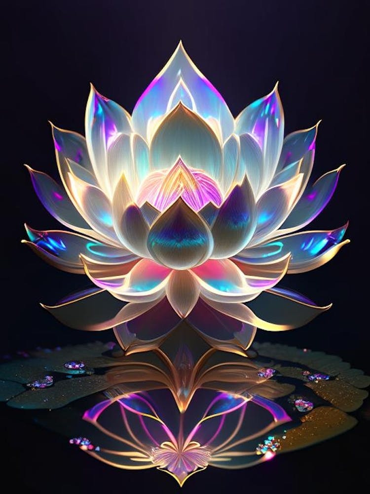 Heiliger Lotus Holografisch 5