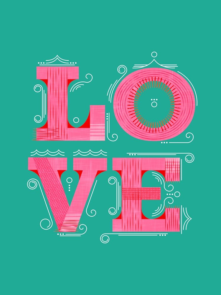 Typographie Amour