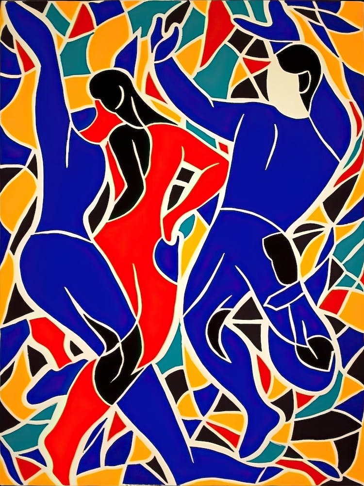 Football Soccer In The Style Of Matisse 2