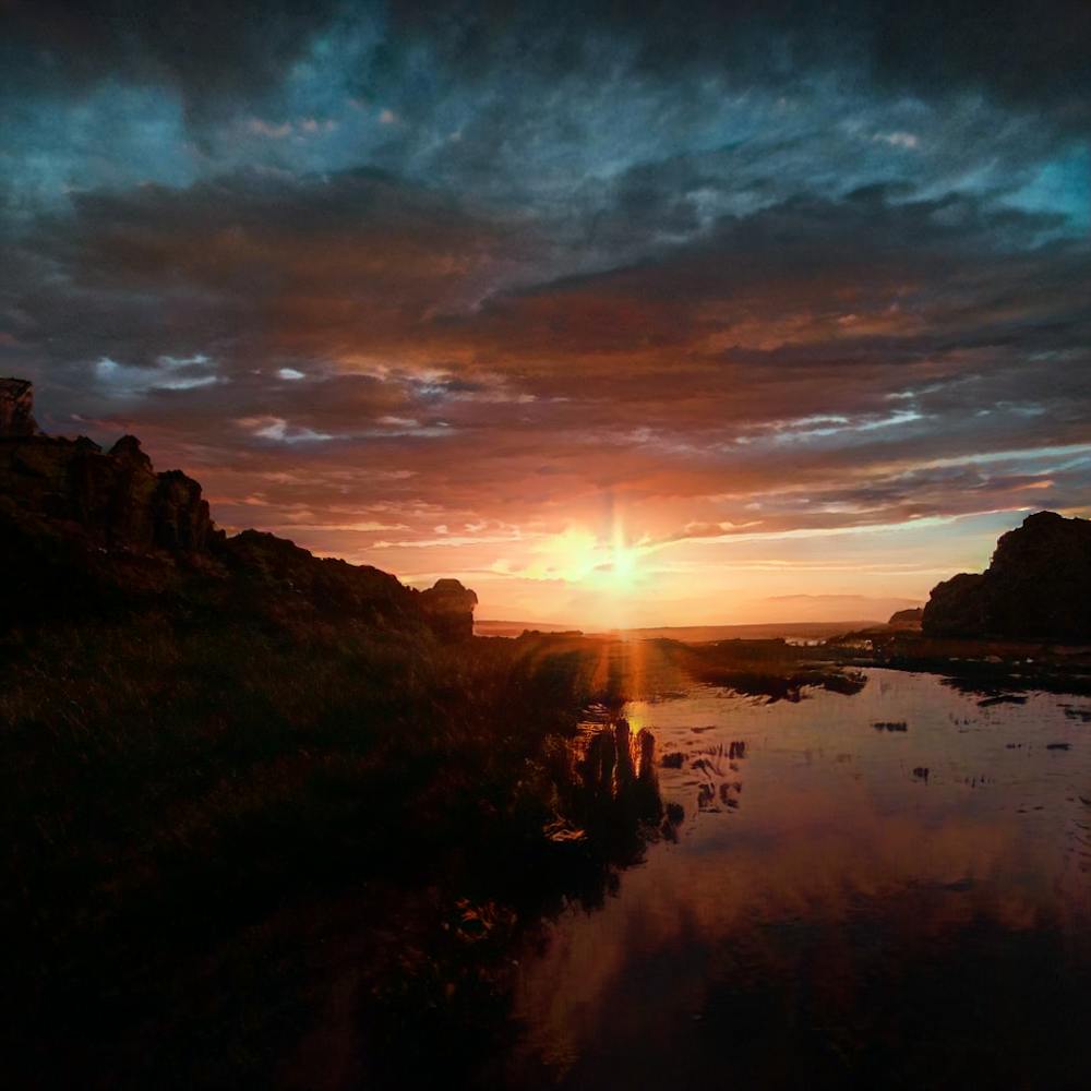 Sunset Over River