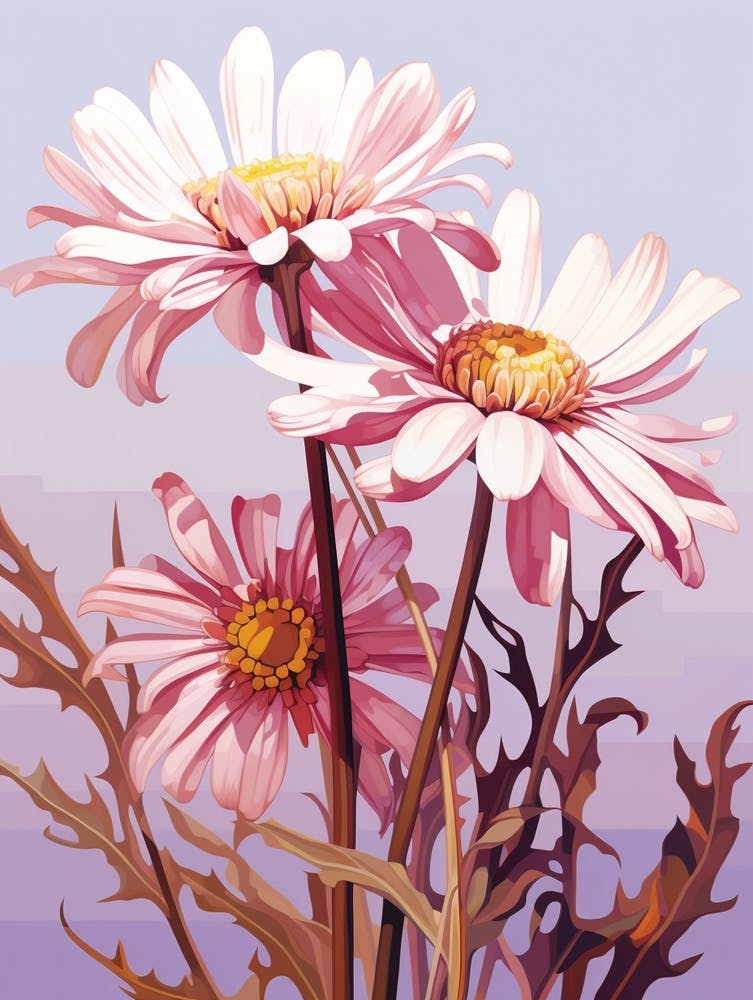 Floral Illustration Asters 1