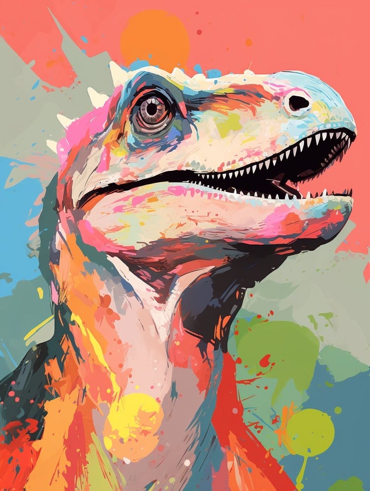 Colourful Dinosaur Dromaeosaurus 5