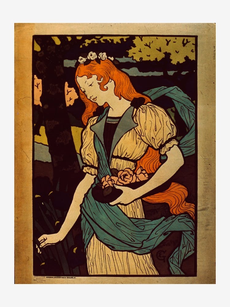 Woman Picking Flowers