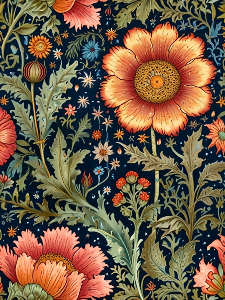 William Morris Floral Pattern 9