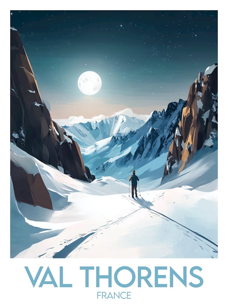 Affiche de voyage Val Thorens 1