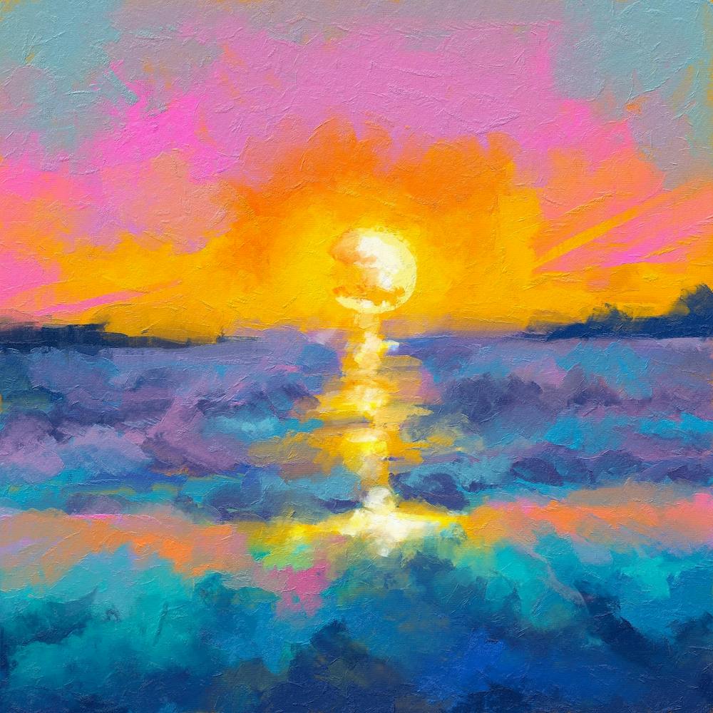 Beautiful Landscape Scene Square