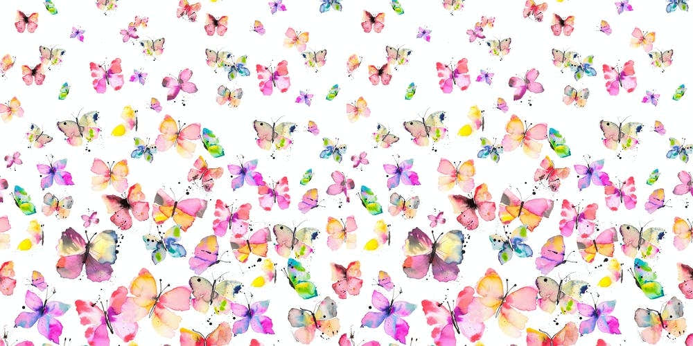 Spring Watercolor Butterflies