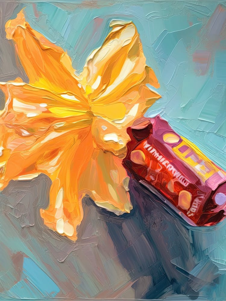 A Daffodil Oil Painting 3