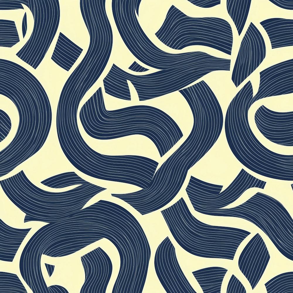 Blue And White Swirls 4