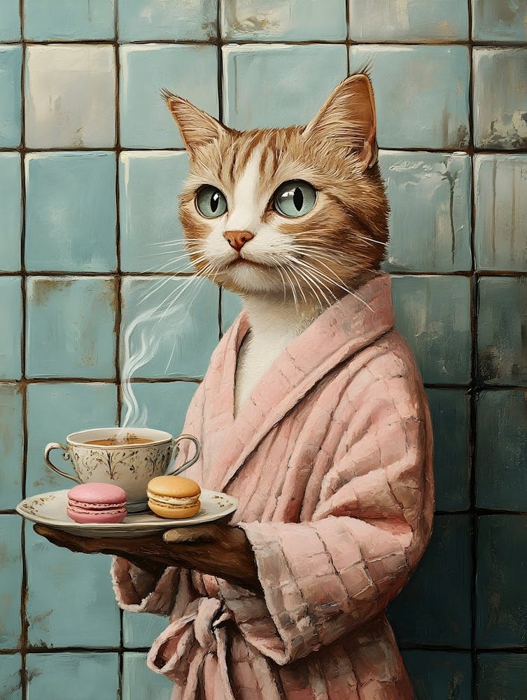 Cat At The Spa 3