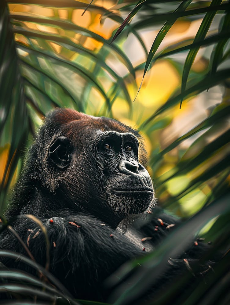 Gorilla In The Rainforest