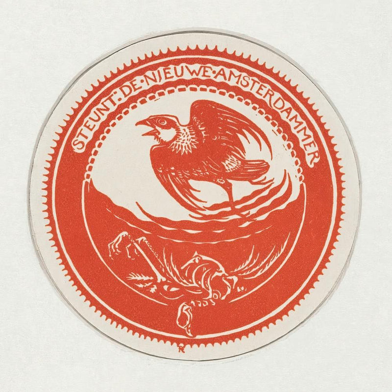 Bird Of Prey Near The Skeleton Of A Bird (1917), By Richard Roland Holst