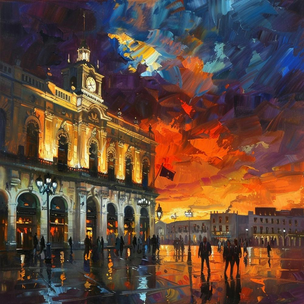 Sunset At The Station